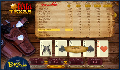 bitcoin casino video poker